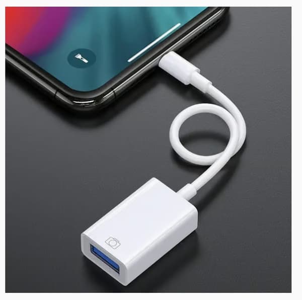 Lightning-til-USB-adapter – Kompatibel med iPhone/iPad – OTG