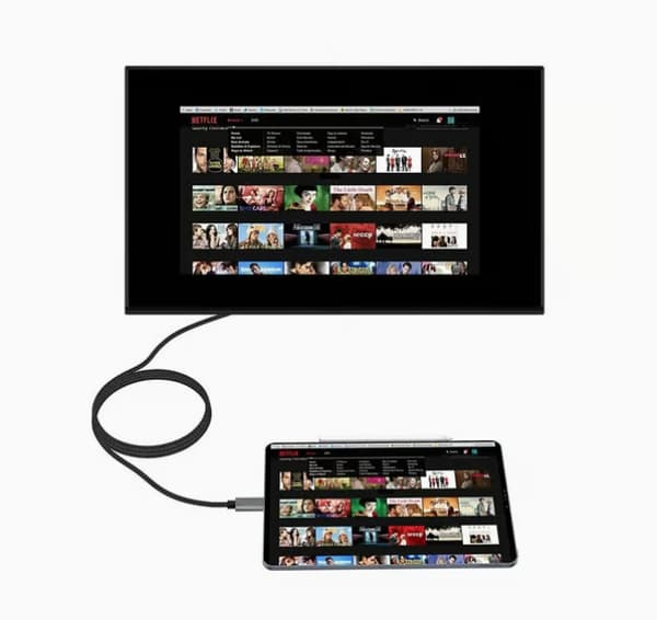 USB-C–HDMI-kaapeli 4K – 2 metriä
