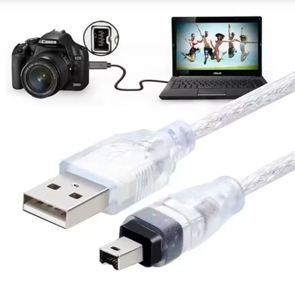 USB-datakabel för Mini DV / MiniDV / FireWire IEEE 1394 – för HDV-videokamera och PC-redigering