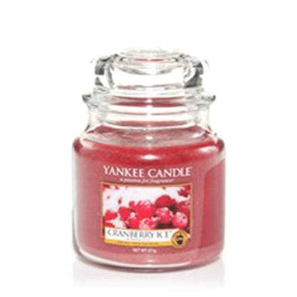 Yankee Candle Medium Jar Cranberry Ice Röd