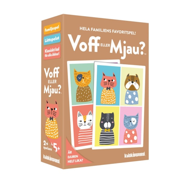 Barnspel Voff eller Mjau? multifärg
