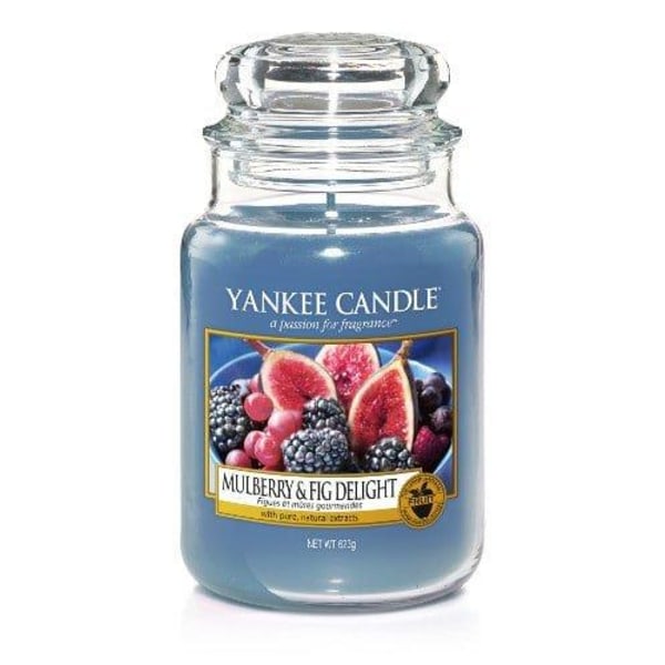 Yankee Candle Mulberry & Fig Delight Large Jar Blå