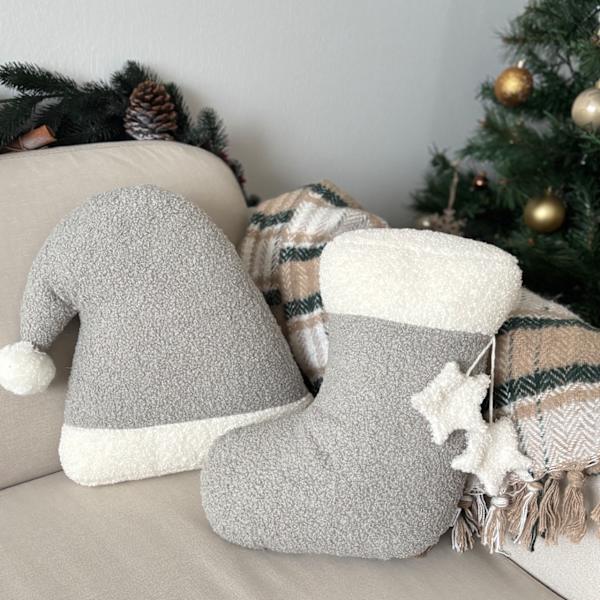 Julkudde Strumpan ljusgrå