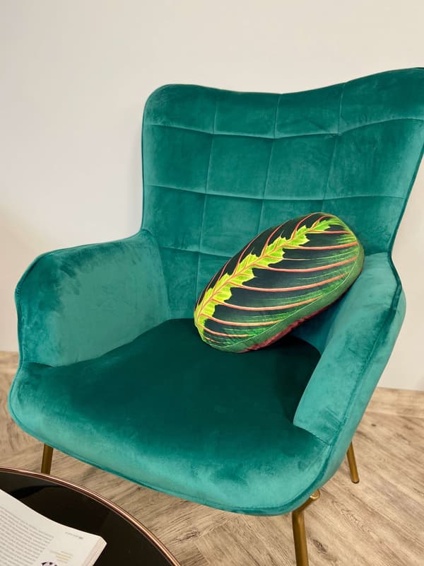 Kudde med blad från Maranta