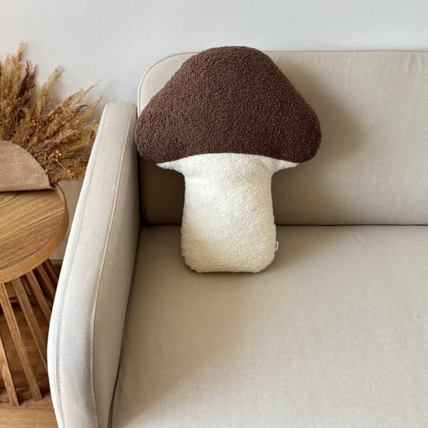Höstkudde Svamp – bouclé