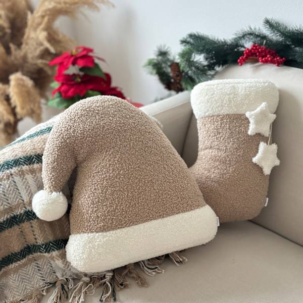 Julkudde Beige strumpa
