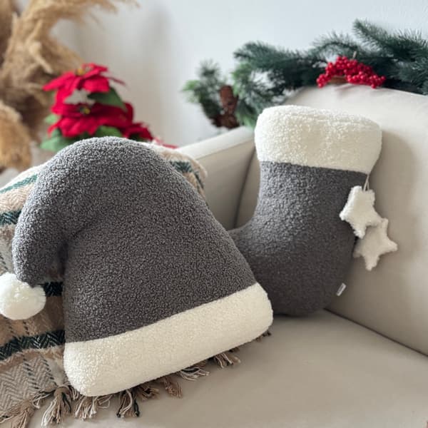 Julkudde Strumpan mörkgrå