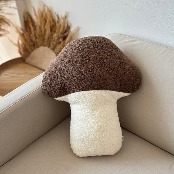 Höstkudde Svamp – bouclé
