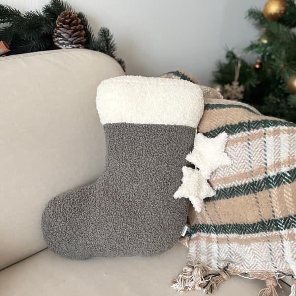 Julkudde Strumpan mörkgrå