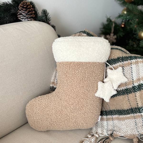 Julkudde Beige strumpa