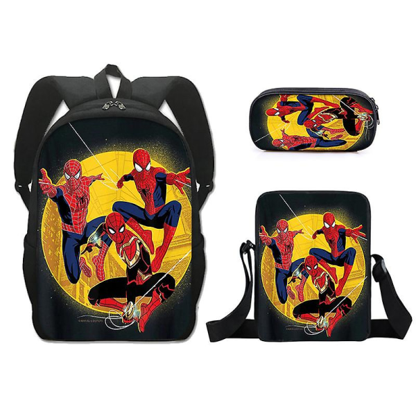 Marvel Hero Spider-Man-tema ryggsäckspenna i tre delar Z-typ