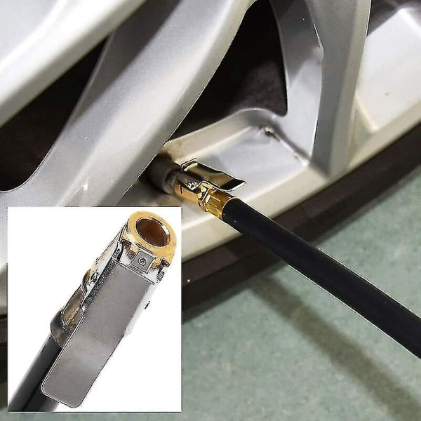 Ventiladapter Däckventilverktyg med 2 mässingspumpmunstycken Uppblåsningsmunstycke Paddelpumpventilkoppling, - Z null none