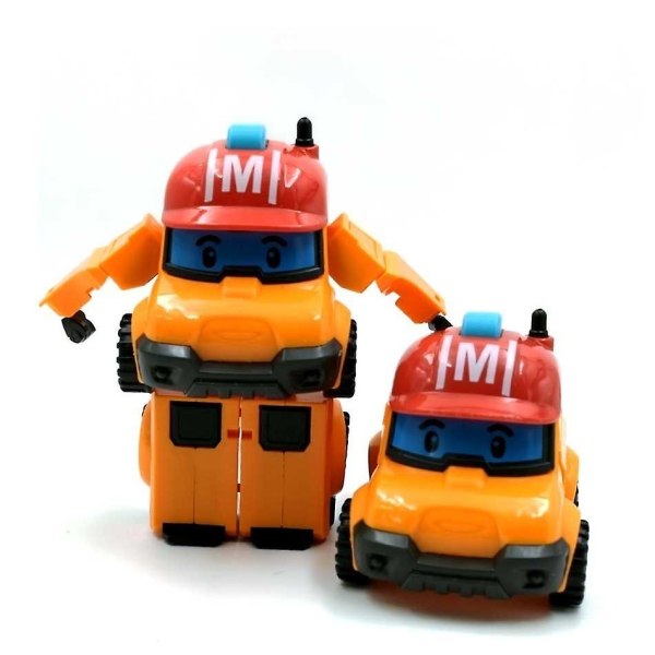Acion Figur 6 Stilar Robocar Korea Robot Bil Transformation Leksaker Brandbil Manuell deformation Barn Pojkar Present till barn C 5