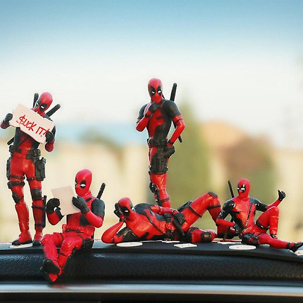 Bilprydnad X-men Deadpool Action Figur Modell Anime Mini Doll Pvc Figurine Leksaker Style 3