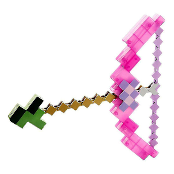 Minecraft Enchanted Pilbåge Leksak Present för barn Pojkar Flickor Fires U Purple