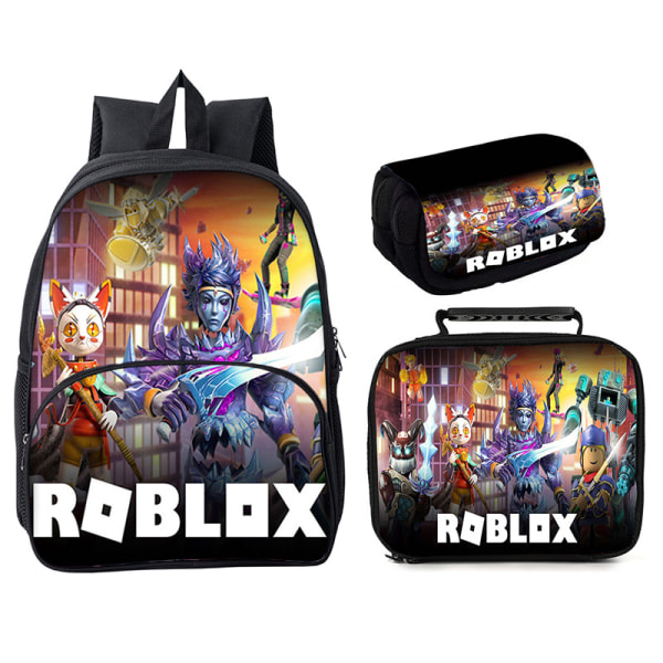 Roblox 3-delad Roblox 16" rund väska Style 13