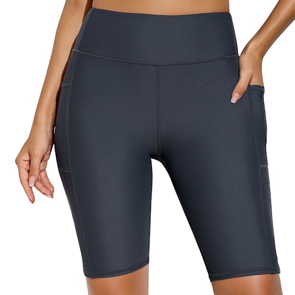 Dykshorts för kvinnor, minskar skav, lätta, mjuka, hudvänliga våtdräktshorts för surfing Gray S
