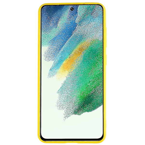För Samsung Galaxy S21 FE 5G anti-scratch Mobiltelefon Cover Matt Flexibelt TPU phone case Yellow none