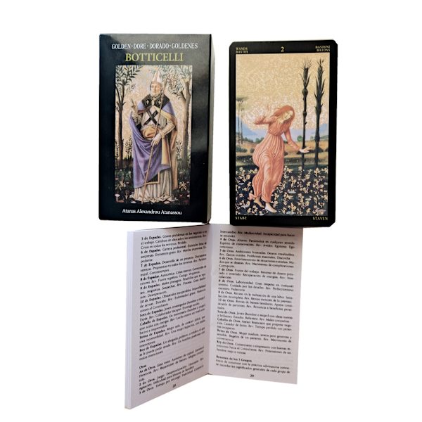 cmGolden Botticelli Oracle Tarot Card Spådomskort