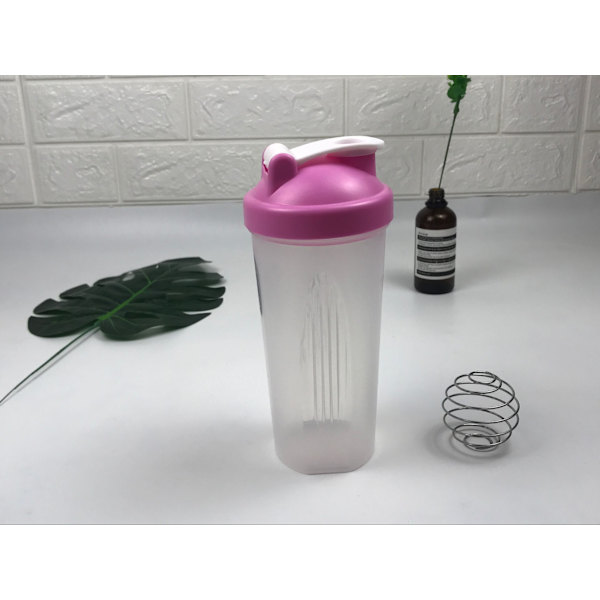 600ml proteinpulver kopp shaker cup sport fitness cup pink