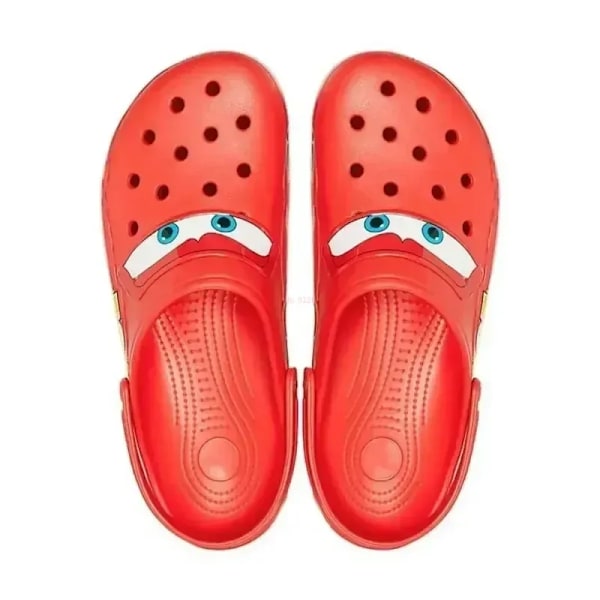 Lightninged Mcqueens Pixar Cartoon Solid Vattentäta Tofflor Utomhussandaler Casual Andas Ankel-omslag Eva Skor Present Slippers M8-W10