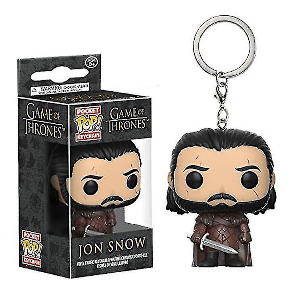 Jon Snow Nyckelring Anime Pop Game Of Throne Nyckelringhänge