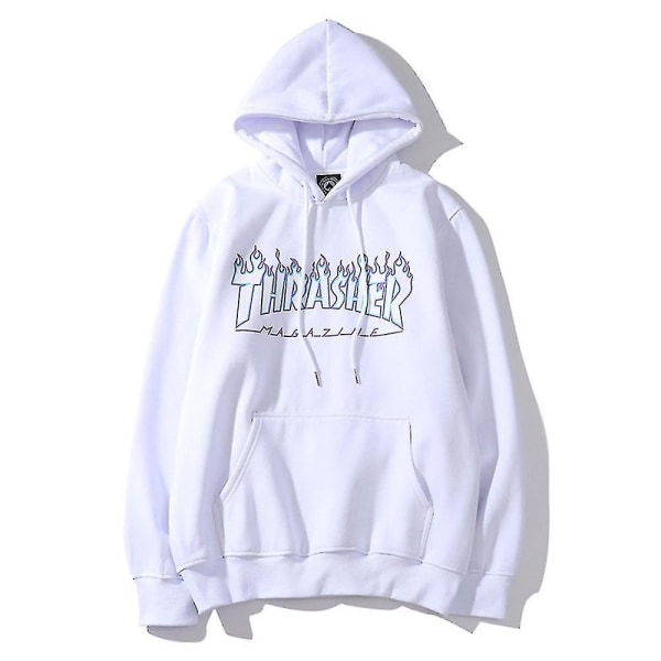 Unisex Thrasher Hoodie Letter Printed Sweatshirt Dragsko Huva med ficka Picture Color 8 3XL