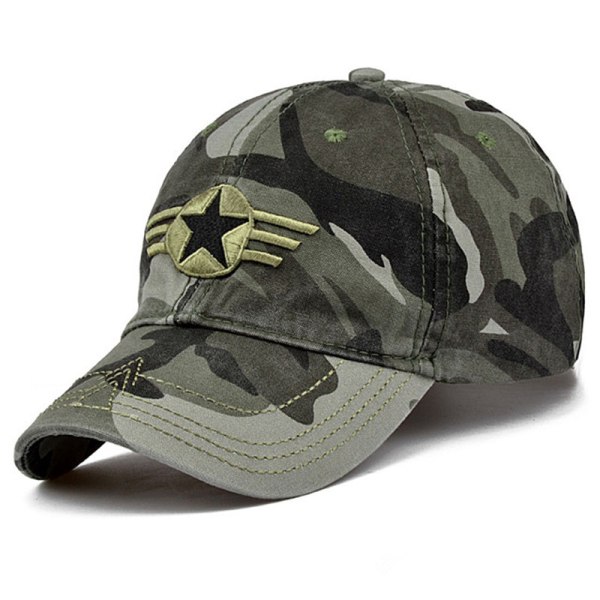 hatt baseballkeps herr solhatt i ren bomull camouflage