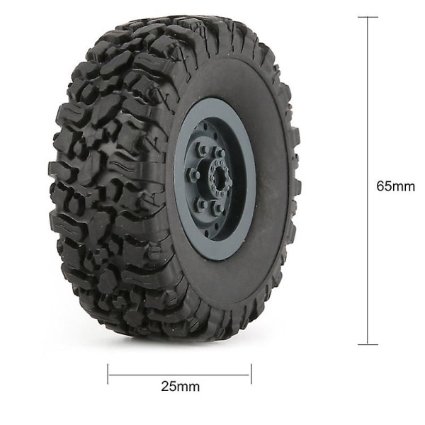 4st fälgdäck för Rc 1/16 Crawler Crawler Car B-1/b-24/c-14/c-24/b-16 Lastbilsmodell Reservdelar Deep Blue none