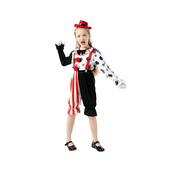 Halloween Clown Kostym Barn Maskeraddräkt Pojke och Flicka Scenkläder Spela Clown Rolig Själ Clown Scenkläder Kostym Men and women XL