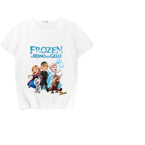 Frozen Elsa Print Kortärmad Style I Children's size 10