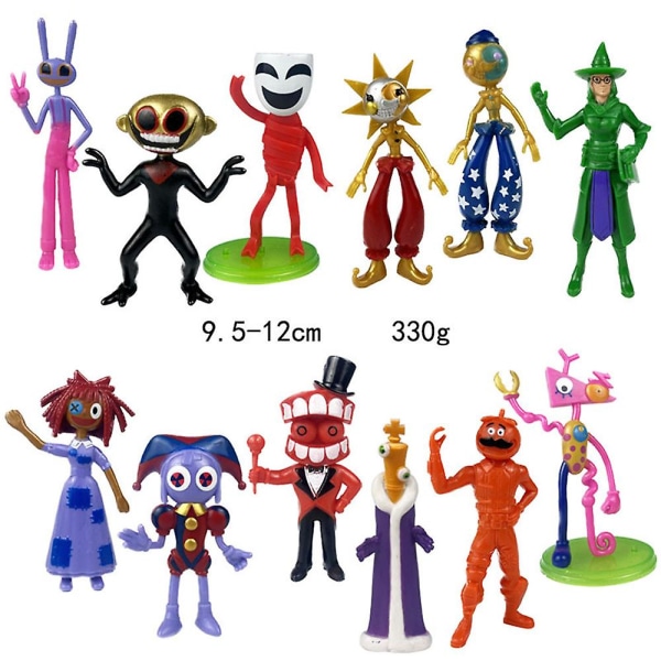 The Amazing Digital Circus Action Figur Set Toy Jax Pomni Caine Ragatha Figurines Set Samlarmodeller F none