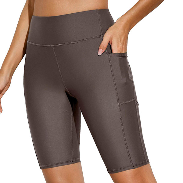 Dykshorts för kvinnor, minskar skav, lätta, mjuka, hudvänliga våtdräktshorts för surfing Brown XL