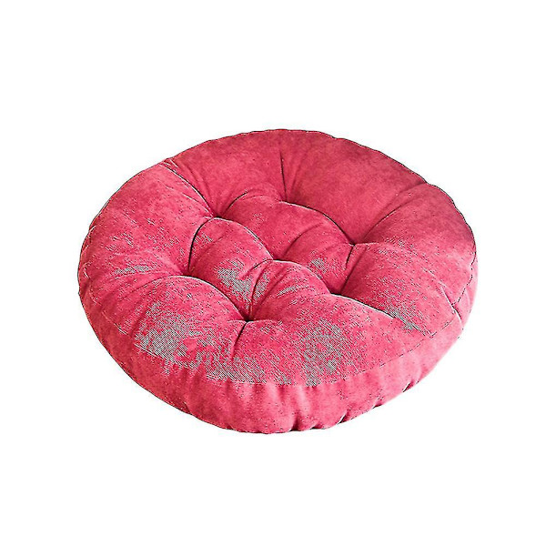 Runda stolskuddar Tjockare Mjuk rund kudde Kudde Fåtölj Bälteskudde Kan användas för soffa Balkong Trädgård Flerfärgad Red 40cm