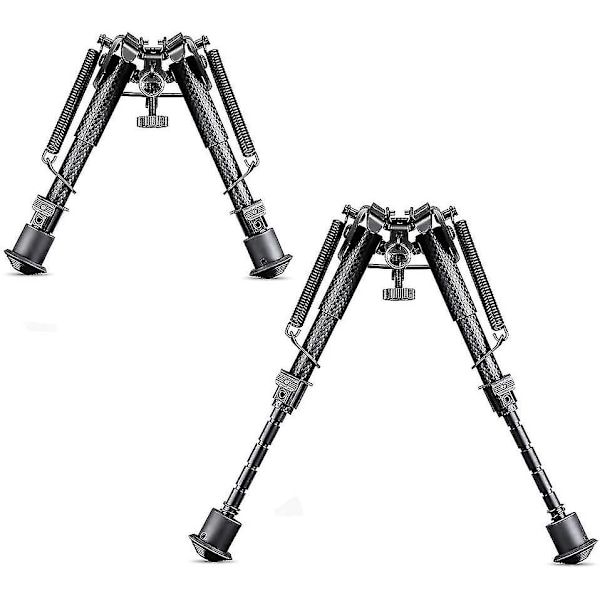 6-9 tums kolfiber taktisk bipod, fjäderrecoil bipod med remfäste och 20 mm Picatinny Weaver-skena null none