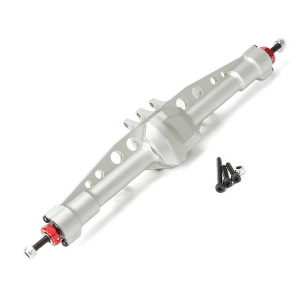 Rc drivaxel aluminiumlegering fram/bakaxel för Scx10 Iii Rc fordonsdelar Silver-rear straight axle