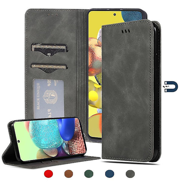 För Samsung Galaxy A51 5g Busines Case Dark Grey