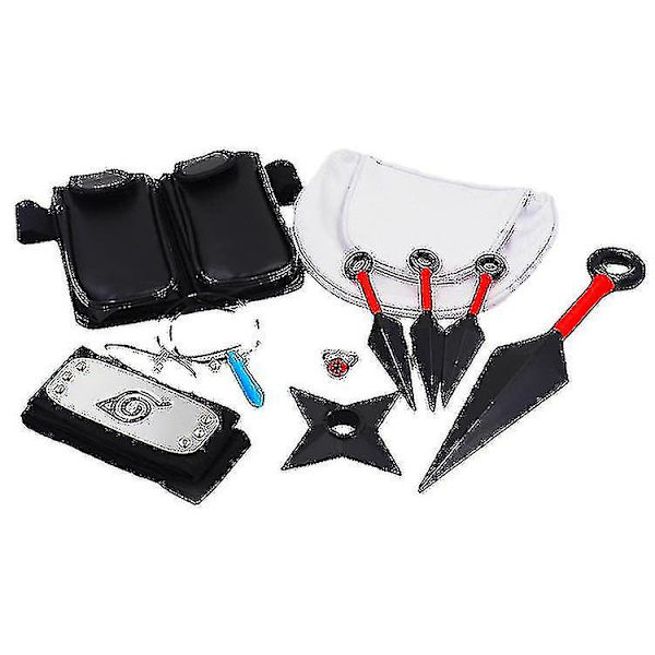 Kakashi Cosplay Kostym Uzumaki Kläder Shippuden Second Uniform Och Pannband Kunai Vuxen Halloween plagg Jul C One size