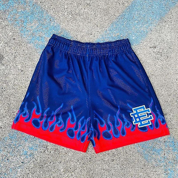Sommar herr gym shorts Eric Emanuel EE Basic Short New EE Flame herr dam nät basket shorts Casu 15 none