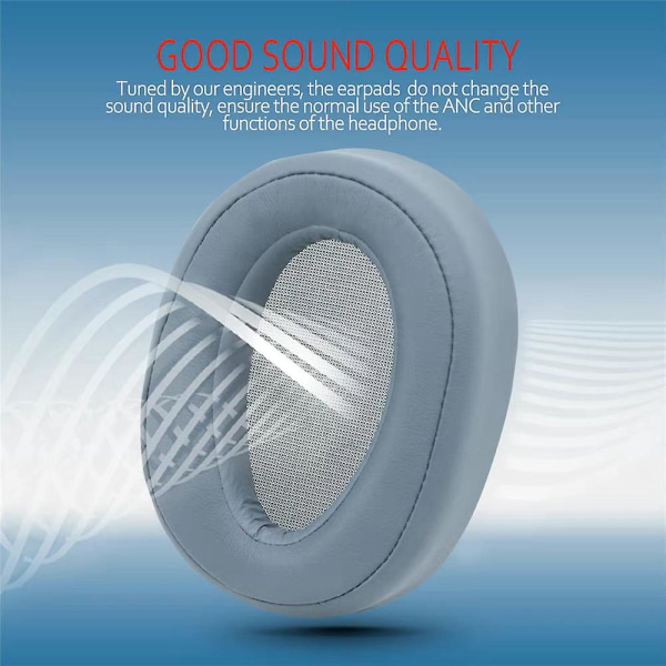 Öronkuddar av skumplast som är kompatibla med Sony Mdr-100abn Wh-h900n hörlurar Mint Green