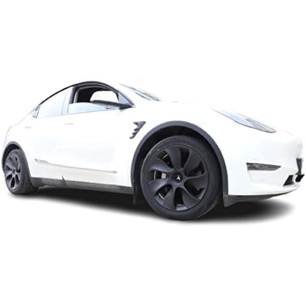 Tesla Model 3 YSX Center Cap Hjul Cap Kit Lugg Mutter Cover Silver Matt (4 Nav Center Cap + 20 Lug Mutter Cover) Tesla Tillbehör matte black