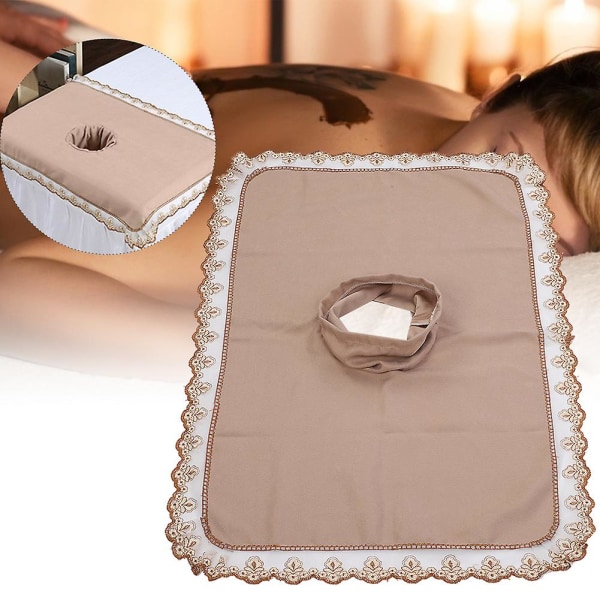 Spa massagebord huvud cover lakan massage säng täcke med hål för skönhet shoplight solbränna null none