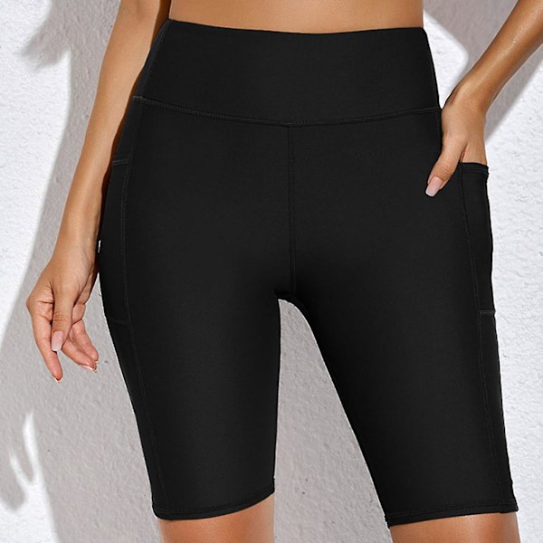 Dykshorts för kvinnor, minskar skav, lätta, mjuka, hudvänliga våtdräktshorts för surfing Black XL
