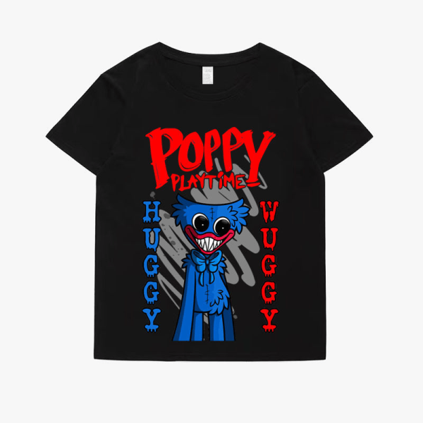 poppy playtime Kids Adult Short Sleeve T-Shirt F Black XL