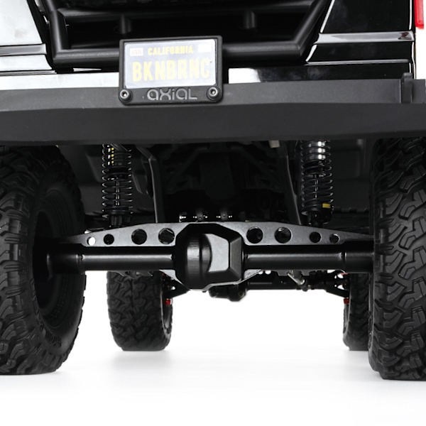 Rc drivaxel aluminiumlegering fram/bakaxel för Scx10 Iii Rc fordonsdelar Black red front straight axle