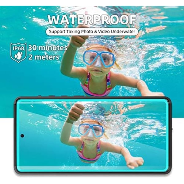 WIFORT Samsung Galaxy Note 20 Ultra Vattentätt case Inbyggt cover Vattentåligt hölje Skyddande fallskydd Hårt, Shockpr Note 20 Ultra Teal