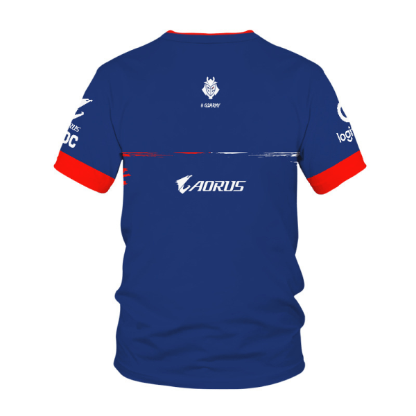 G2 Esports kortärmad T-shirt med esportstryck 110