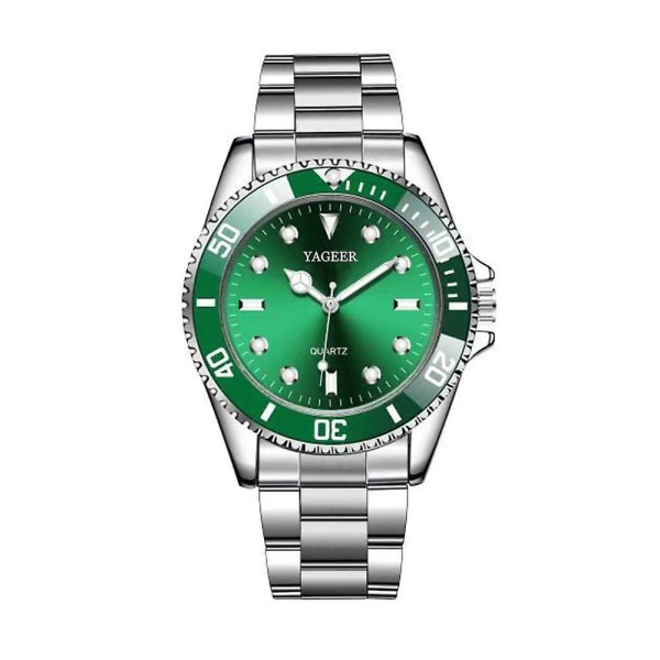 Liten grön watch herr vattentät nät röd kalender grön spöke herr watch med armband Green