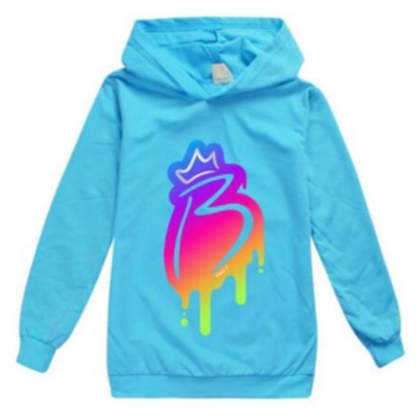 Barn Pojkar Flickor Briannas Merch Print Huvtröjor Casual Hood Pullover Toppar 7-14 år Presenter Light Blue 9-10 Years