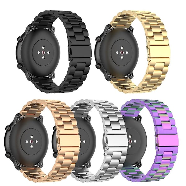 Hopeup watch i rostfritt stål för Samsung Gear Amazfit Pace Rose Gold